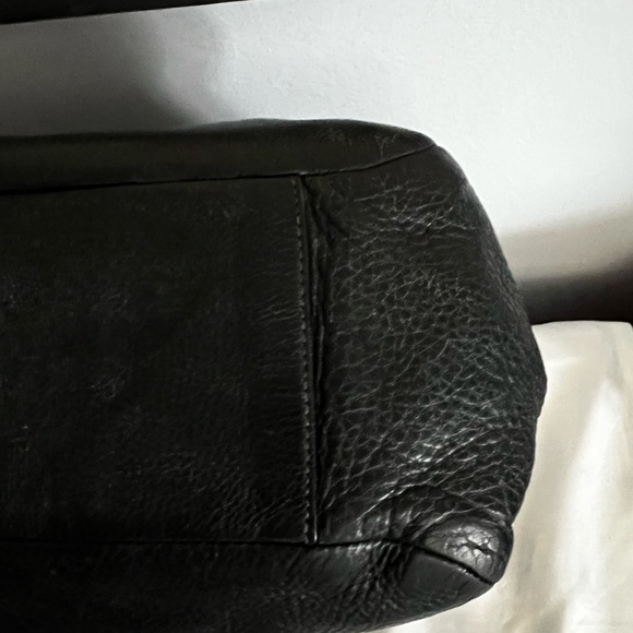 Coach Tribeca Black Leather Chain-Handle Tote - Picture 10 of 15